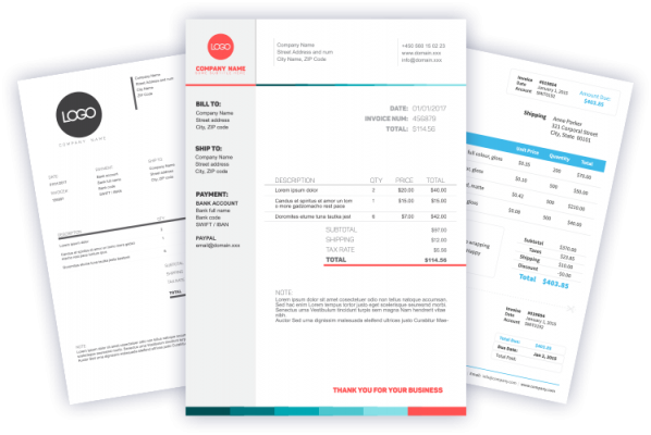 sample forms showing custom logo capabilities