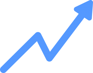 Growth chart arrow