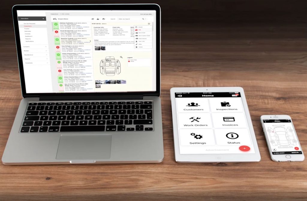 PDR Estimate and Invoicing Software on different devices