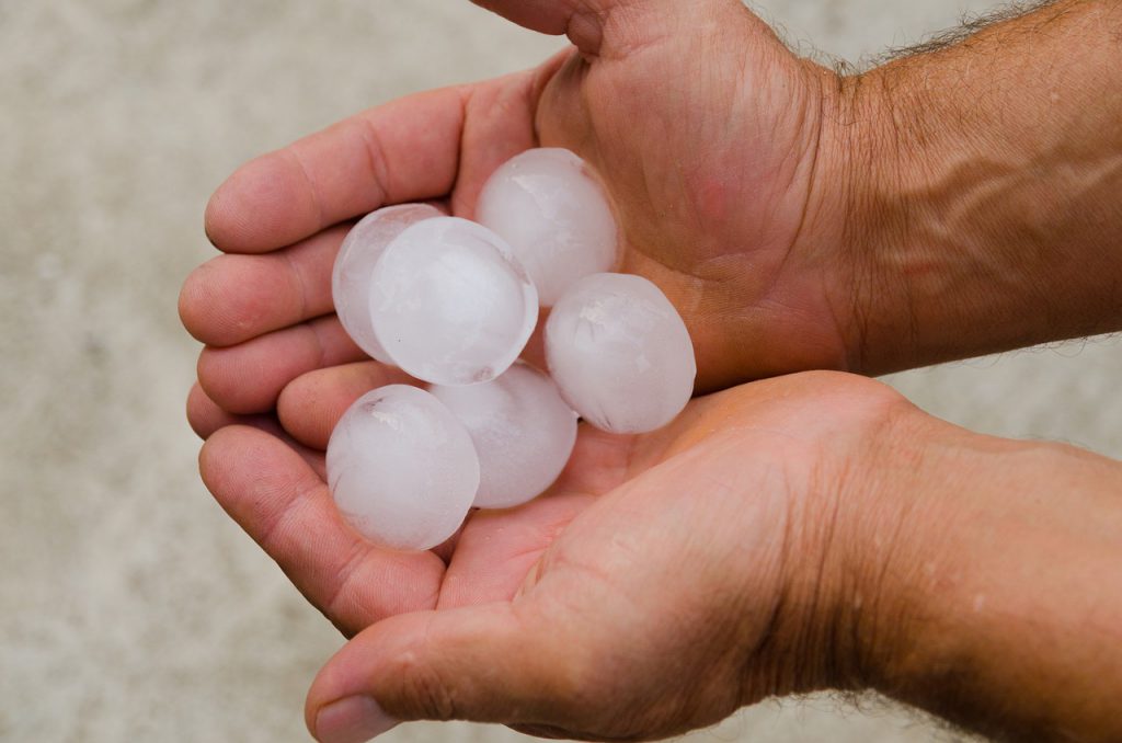Heavy Storm Hail Ice