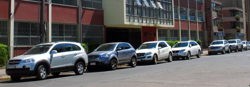 Street of SUVs