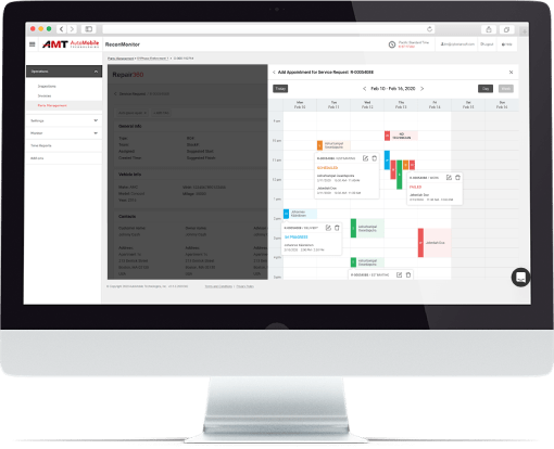 Wheel repair software - Dispatch and Scheduling